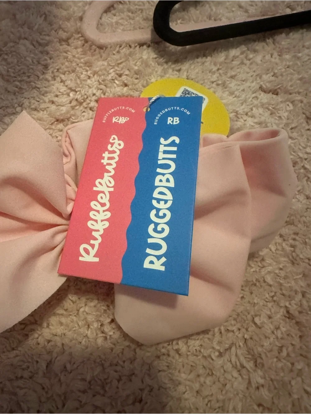 Soft Pink Swim Bow on headband